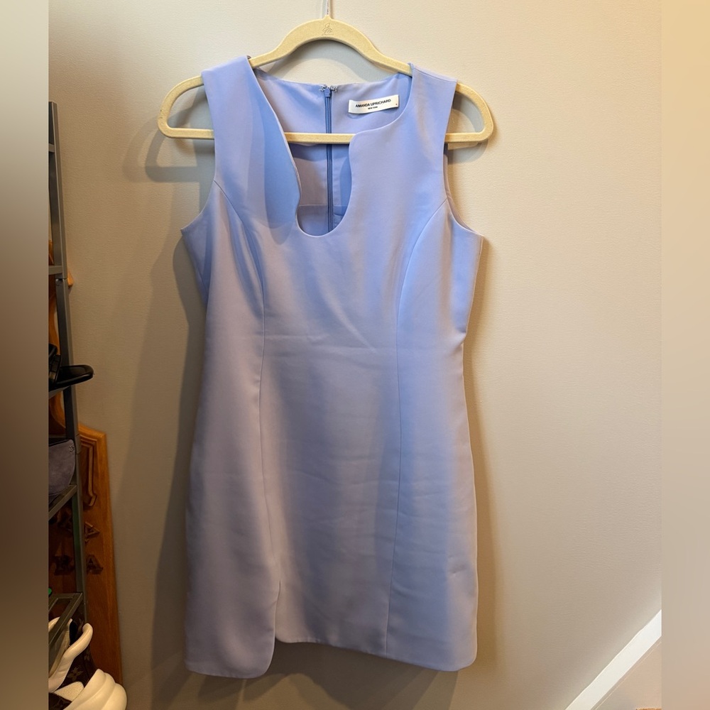 Amanda Uprichard White Sleeveless Sheath Dress